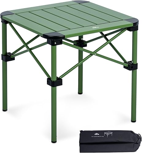 Miniatura 18 de iClimb Alu ligero y estable. Mesa cuadrada plegable enrollable con bolsa de transporte para camping, picnic, patio trasero, barbacoa, campamento