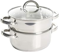 Oster Sangerfield 3-Quart Stainless Steel Dutch Oven with Steamer Basket - Versatile Stovetop Steamer for Healthy Cooking