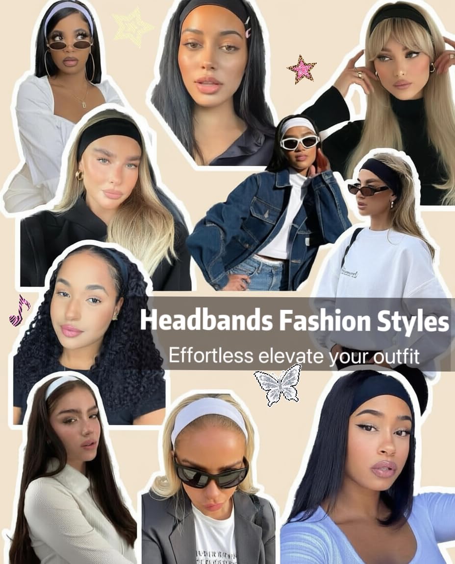 Headbands for Women Non Slip Sports Headband Fashion Hair Accessories image 6