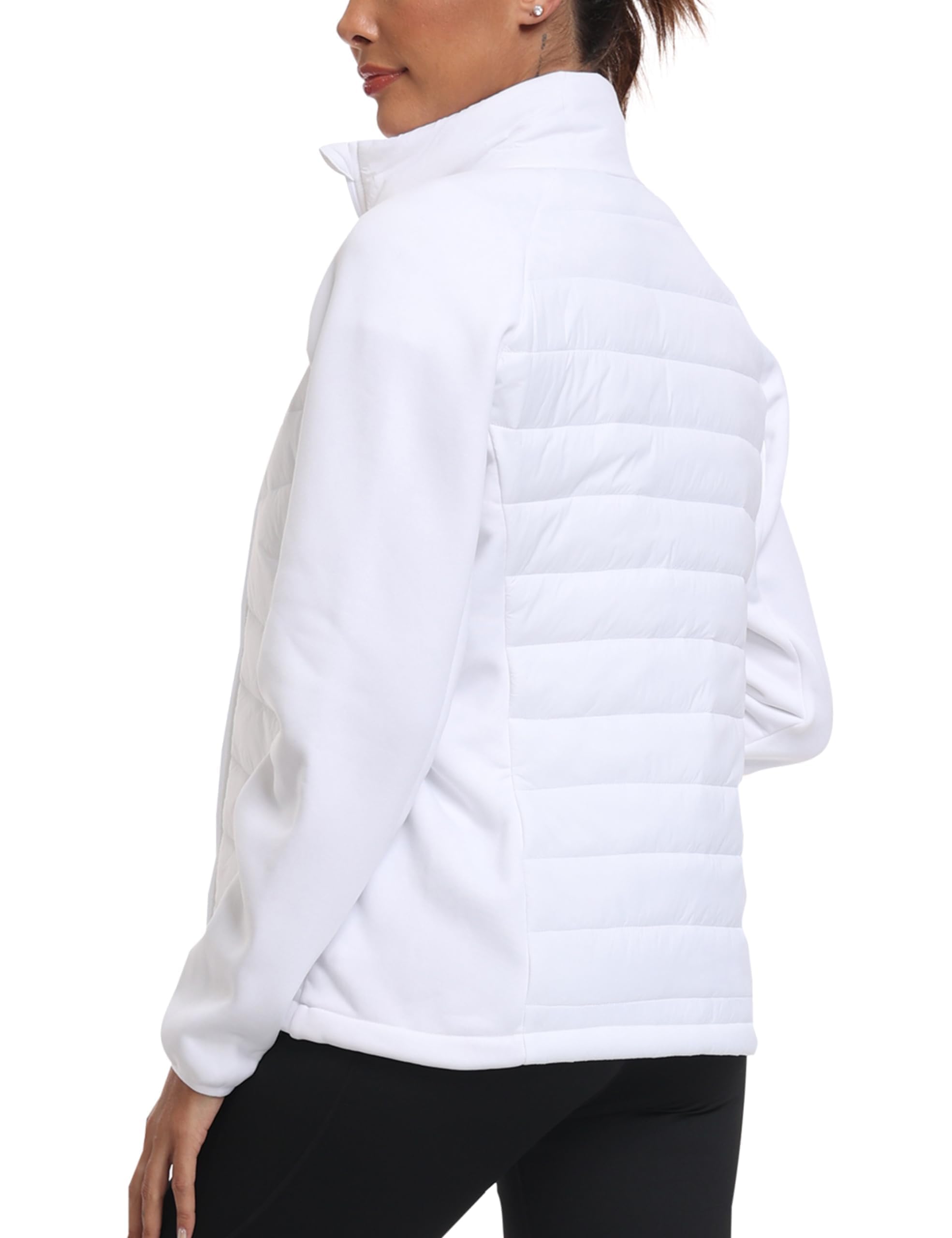 MoFiz Giacca Donna Invernale Giubbino Leggero Giacca Pile Termica Piumino Corto Giacca Sportiva con Zip