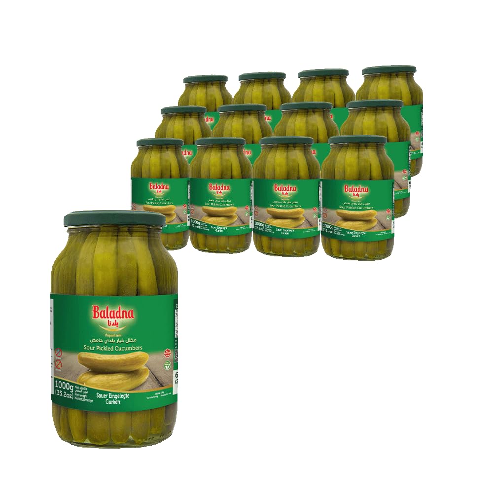 Baladna Sauer Eingelegte Gurken Halal 1000 g x 12 Pcs