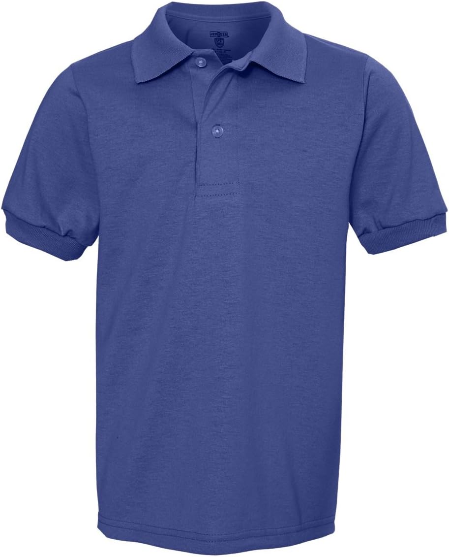 Jerzees Boys' Spotshield Short Sleeve Uniform Polo