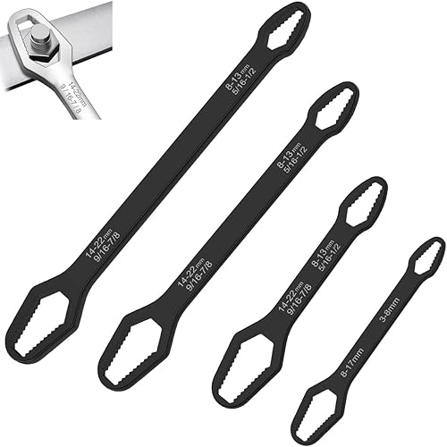 Juego de 4 llaves Torx universales de 516 a 7pulgadas, llave Torx de doble cabeza, ajustable, autoapretable, herramientas de mano, llave de