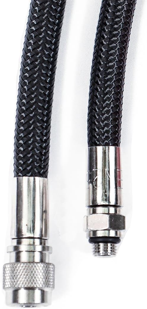 34 in / 86 cm Scuba BCD, Drysuit, Flexible Low Pressure Braided Hose, Lightweight, Kink Resistant, Multilayer Construction