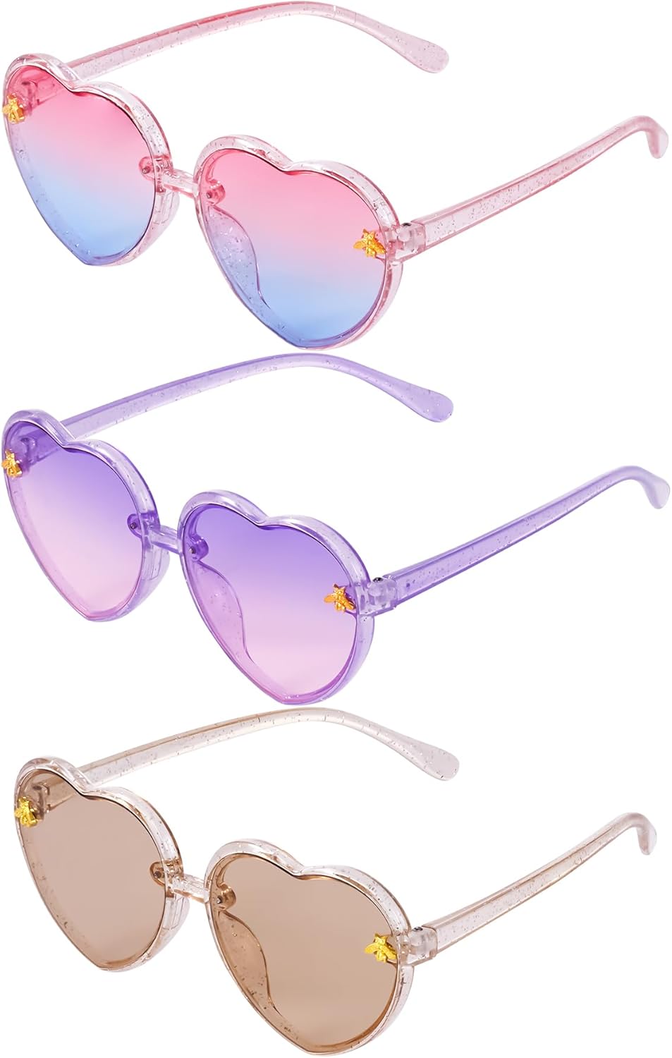 obmwang 3 Pieces Kids Heart Shaped...