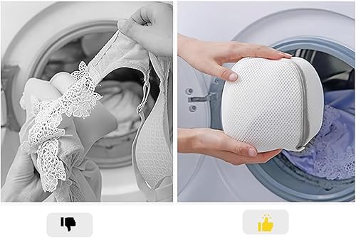 Vista 19 de GOGOODA Bolsa de malla para ropa delicada, juego de 2 bolsas de lencería para lavadora, ideal para lavandería, medias, blusas, ropa