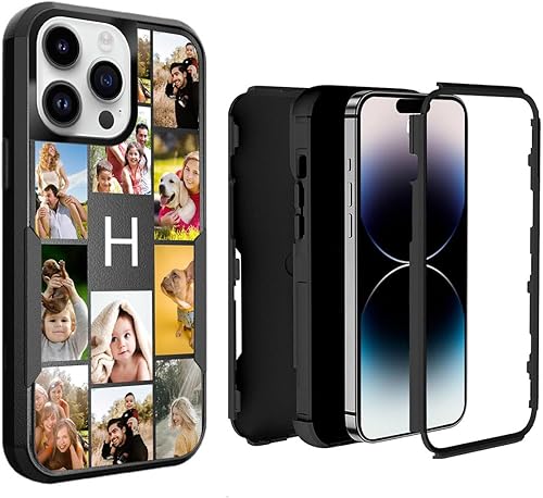 Vista 61 de Funda personalizada para iPhone 14 Pro Max, funda personalizada a prueba de golpes, con fotos personalizadas, nombre del texto, imagen, resistente a