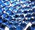 Mosaic Tiles 80 Pieces / 200 g Pack of Crystal Glass Glitter Diamond Mosaic Tile Supplies for Home Decoration, DIY Crafts, Plates, Picture Frames, Flowerpots – 1x1 cm Square Tiles (Cobalt Blue)