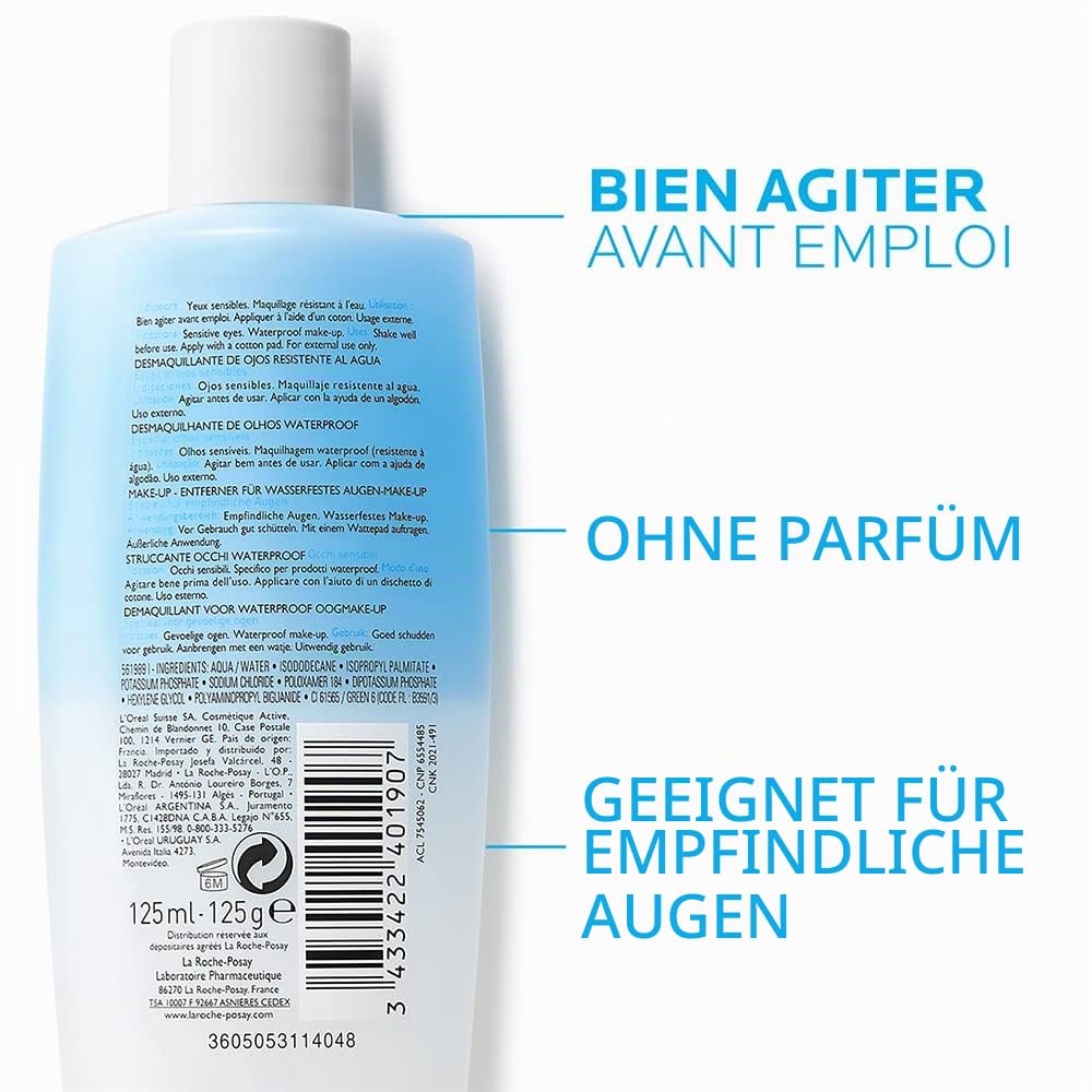 La Roche-Posay Respectissime Waterproof Eye Makeup Remover 2 x 125ml