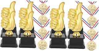 BESPORTBLE 2 Sets Trophy Medal Kids Toy kidcraft playset miniture Decoration Events Awards Props Metal Winner Award Winner Award Medals Kids Reward Toy Creative Trophy Award Accessory abs