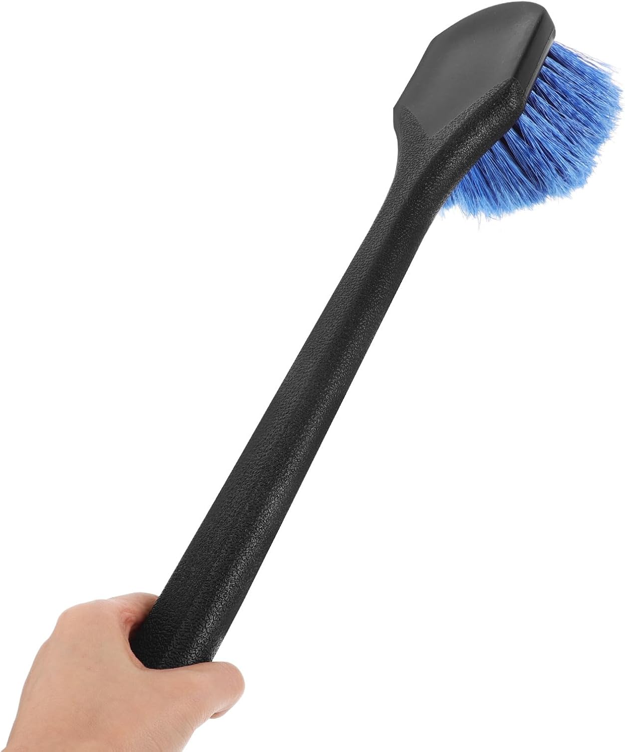 Operitacx 2pcs Car Wheel Brush and Tire Cleaning Brush with Long Handle, Sturdy Hard Bristle Rim Cleaner for Truck and Car Wash, Automotive Tire and Rim Care Tool