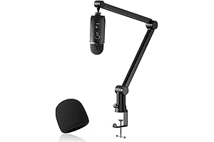 Blue Yeti Microphone Arm Stand - Professional Adjustable Microphone Suspension Boom Scissor...