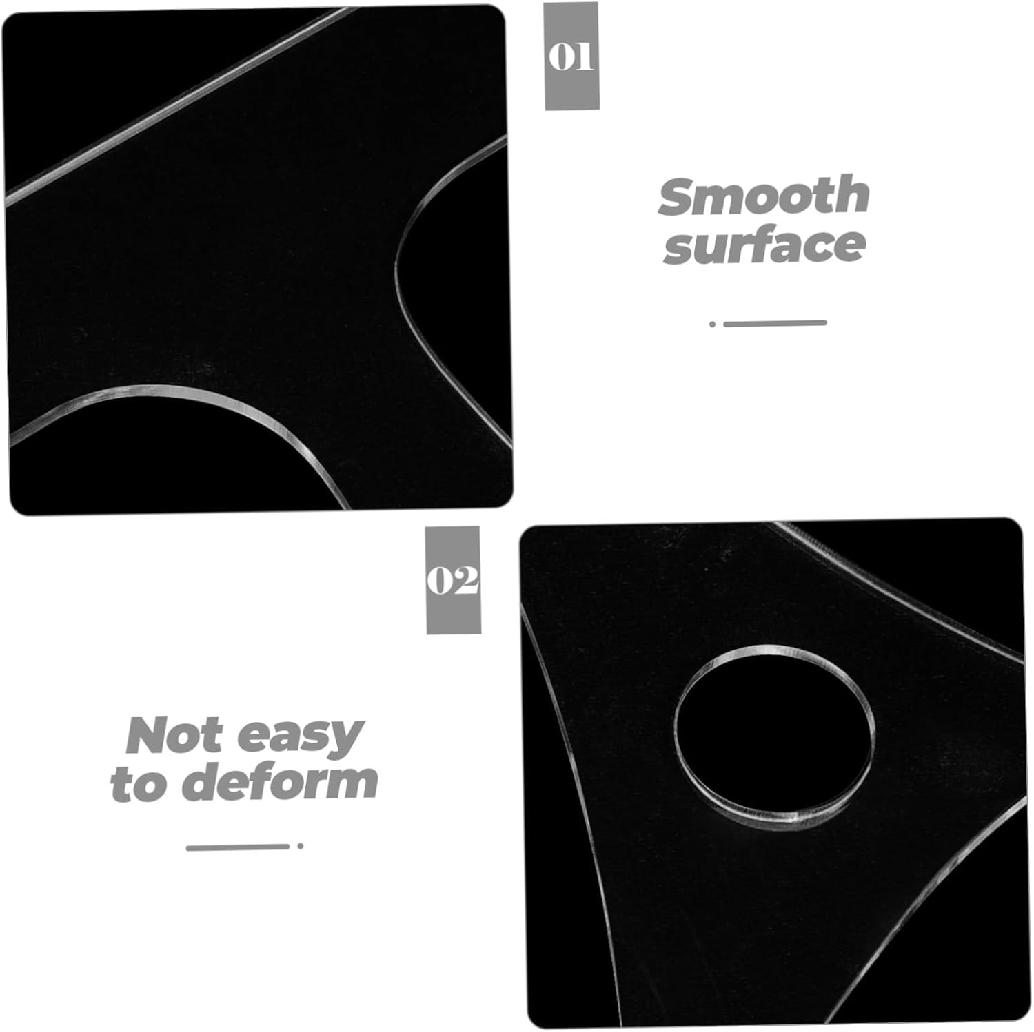 Mikinona Acrylic Cutting Board Handle Template Router Template for Woodworking Charcuterie Board Handle Stencil