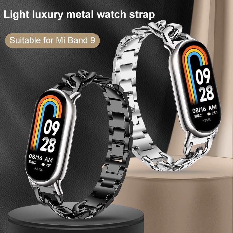 Correa de acero para Xiaomi Smart Band 10/9/8 miniatura 3