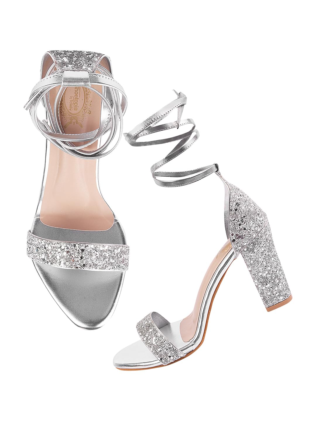 Shoetopia Womens Heel-1815 Heeled Sandal-7 Kids UK (Heel-1815-Silver)-EU40 (B0D14DJGN5) Amazon Price History, Amazon Price Tracker