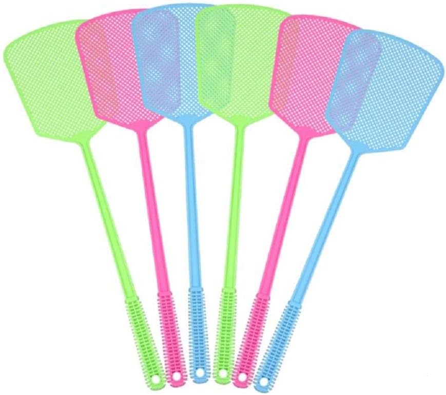 Fly Swat, 4 Pack Fly Swatter Insect Mosquito Wasp Pest Control with Long Handle Assorted Colors