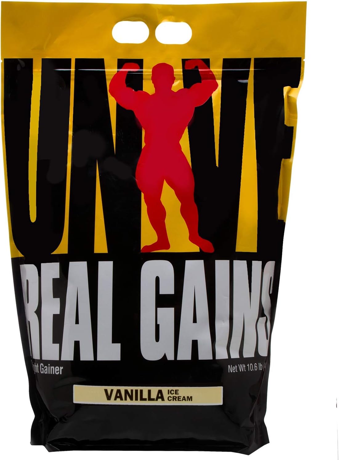 Real Gains Weight Gainer with Complex Carbs and Whey-Micellar Casein Protein Matrix Vanilla 10.6#
