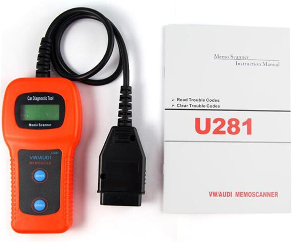 U281 OBDII Car Trouble Code Reader Memo Scanner Diagnostic Tool for VW