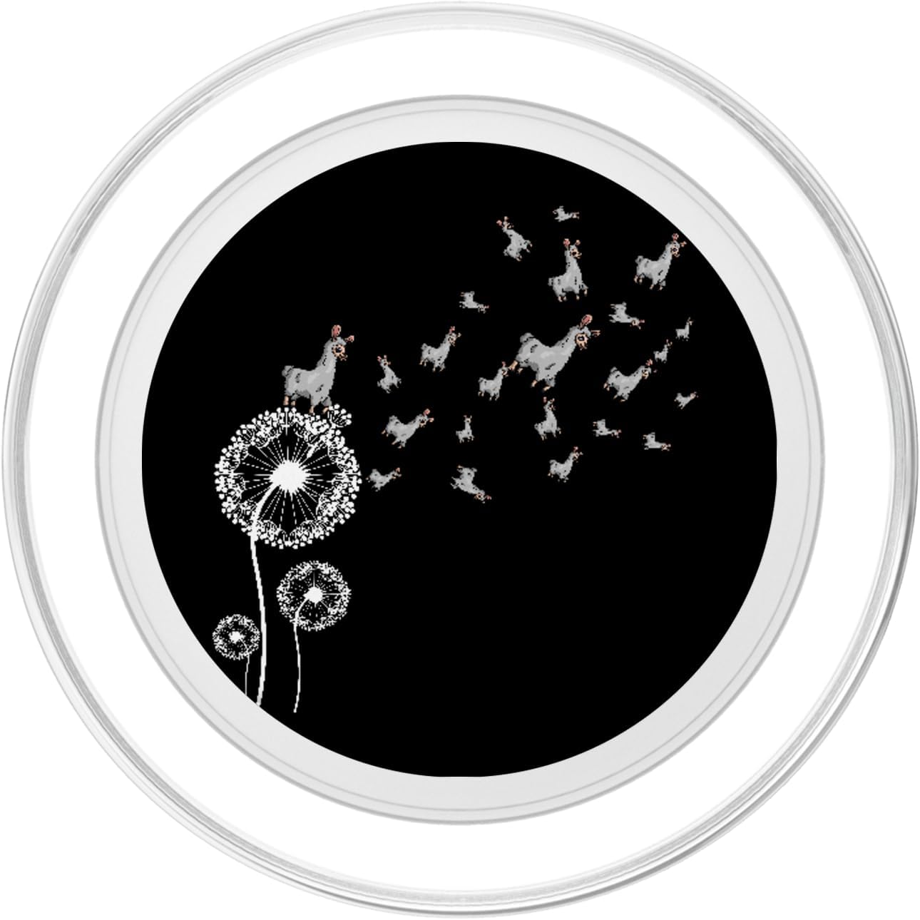 Llama Dandelion PopSockets Grip and Stand for Phones and Tablets PopSockets MagSafe PopGrip for iPhone