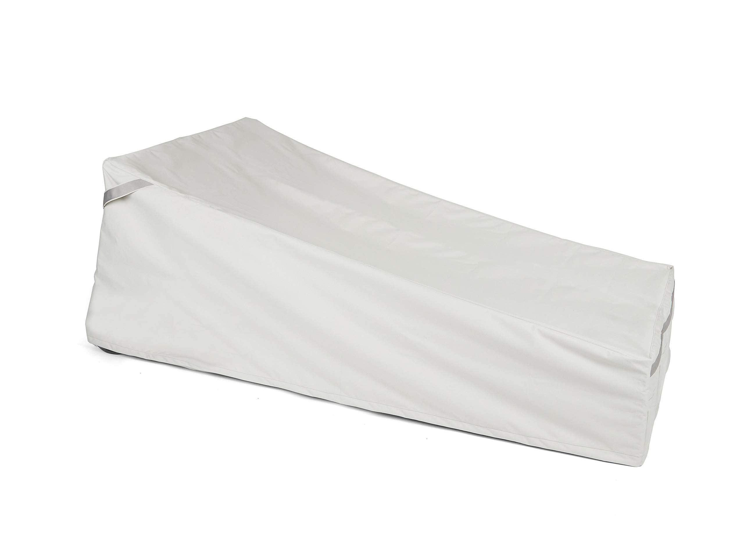 Covermates Double Chaise Lounge Covers - Premium Polyester, Weather Resistant, Drawcord Hem, Seating and Chair Covers, 58W x 78D x 34H, Stone