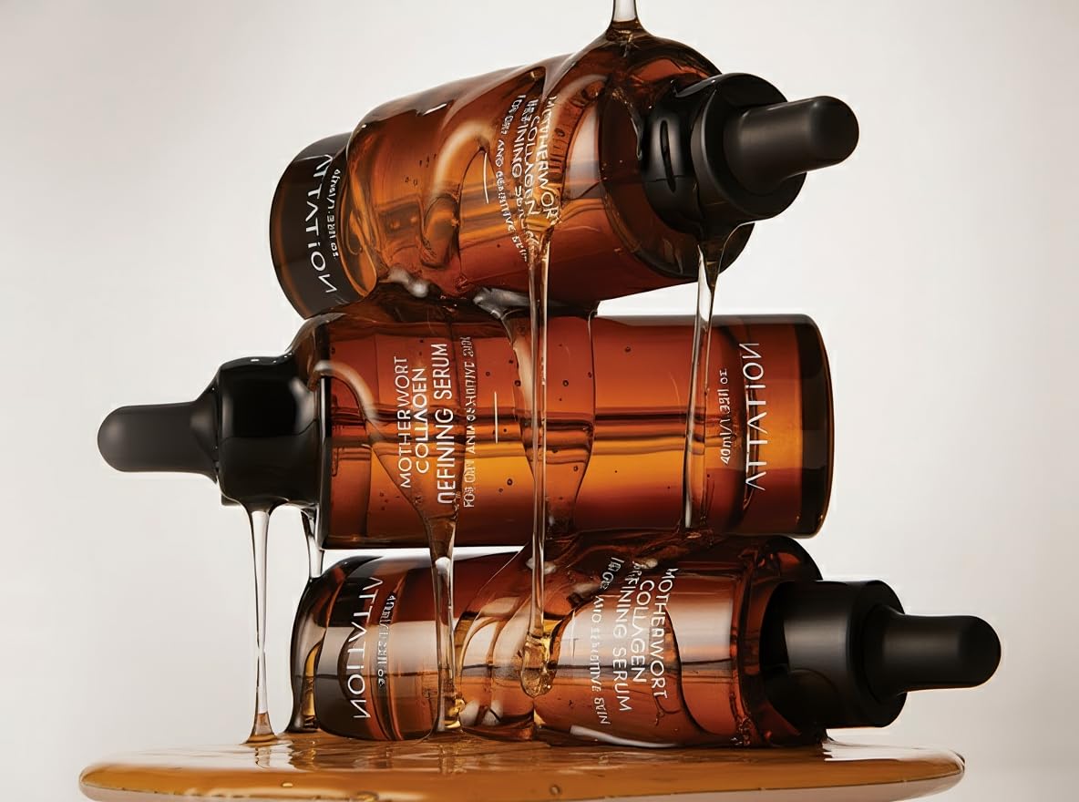 Motherwort Collagen Refining Serum Daily Routine For Glow and Glass Skin, Vegan Korean Skin Care for Dry and Sensitive skin 40ml / 1.35 fl. oz. - Image 5