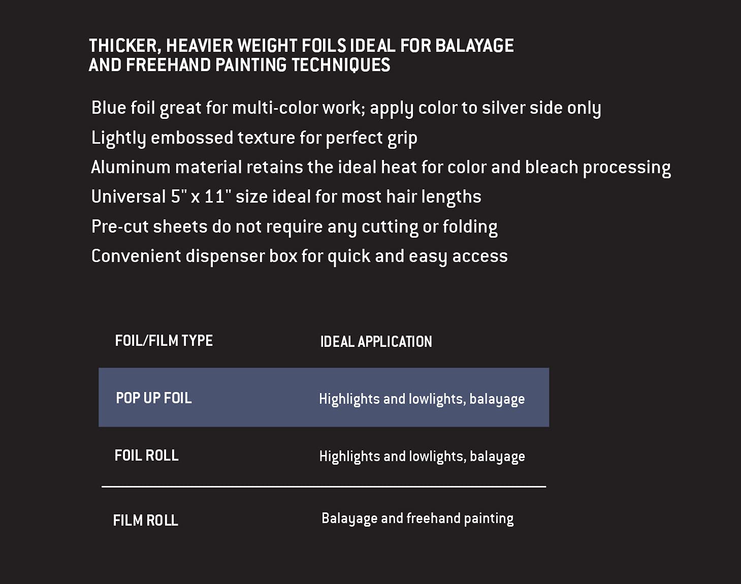 Fromm Color Studio Blue 5X11 Thick Pop Up Foil 500 Pack : Everything Else