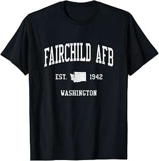 Fairchild AFB WA Vintage Athletic Sports JS01 T-Shirt