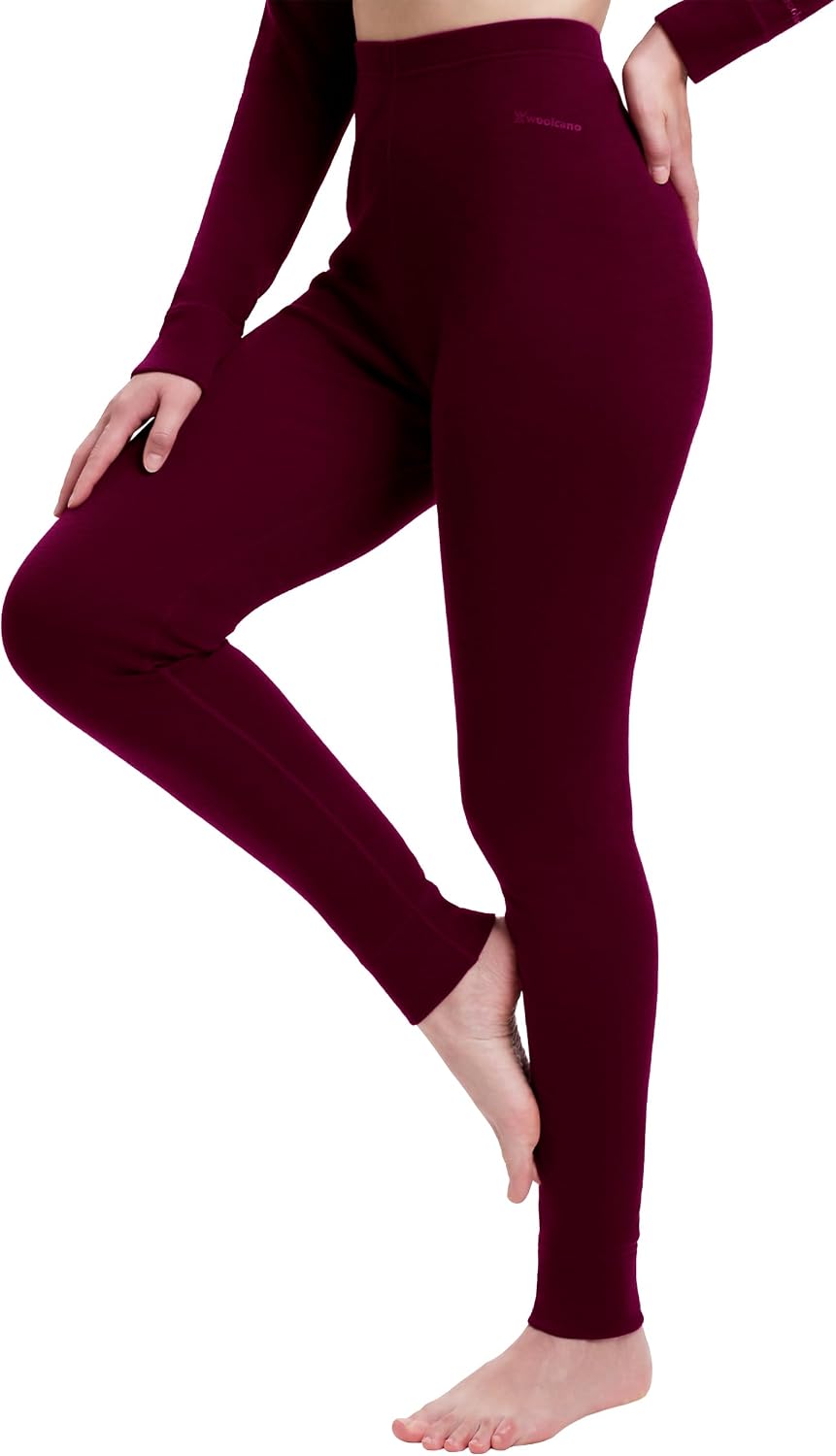 Women's 100% Merino Wool Base Layer Thermal Leggings