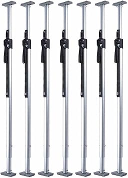 Pickup Truck Bed Pole Cargo Bar,Universal Ratcheting Cargo Bar,Load Locks Heavy Duty,440LB Capacity,for Trailers Box Truck130-168cm,7piece