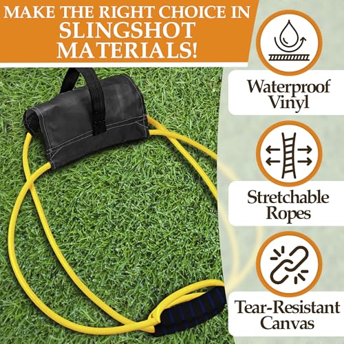 image for Oskal Water Balloon Launcher Slingshot – 2-3 Person Game Catapult wi