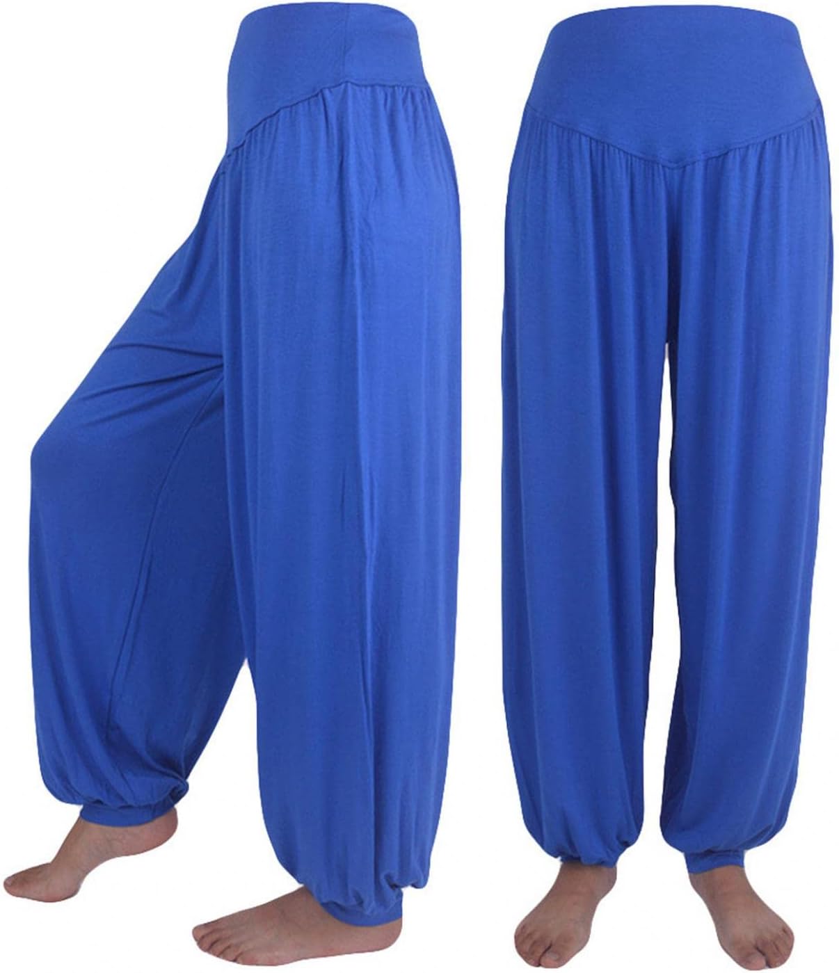 POIUDE Women's Hippie Harem Pants Plus Size Flowy Lounge Yoga Dance Baggy Pants Joggers Super Soft Modal Pilates Pants