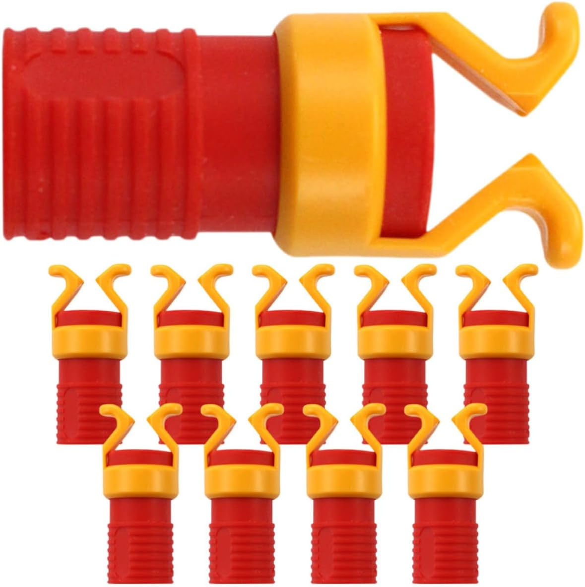 Screw Gripper Clamps with Triangular Design Abs Material 10pcs Stable Installation and Easy to Carry, Suitable for 6-8mm Handle Diameter for Woodworking Screws for Workshop Use