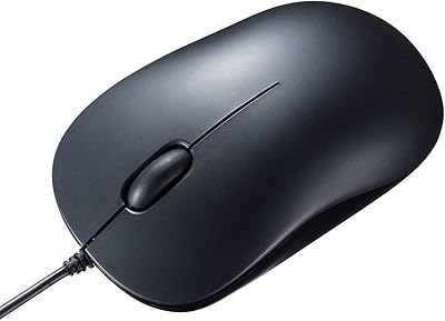 サンワサプライ(Sanwa Supply) 有線マウス Type-C接続 ブルーLEDセンサー 中型 Windows・Mac対応 MA-BLC194BK