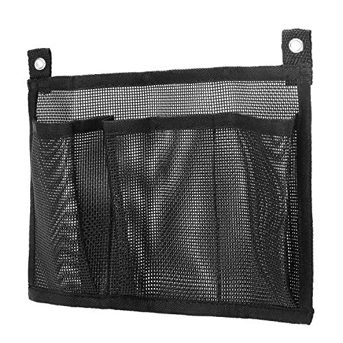 Anself Caiaque de armazenamento de malha bolsa lateral barco pesca titular saco saco de malha de can