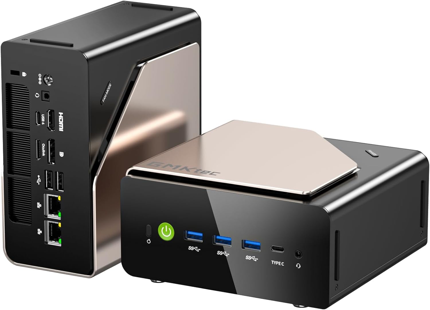โ GMKtec EVO-T1 Mini PC AI Ultra 9 285H (up to 5.4GHz) 64GB DDR5 (32GB*2) 1TB PCIe 4.0 SSD Gaming Mini Computer, 3X M.2 Expansion Slots, Oculink, Quad Screen 8K Display