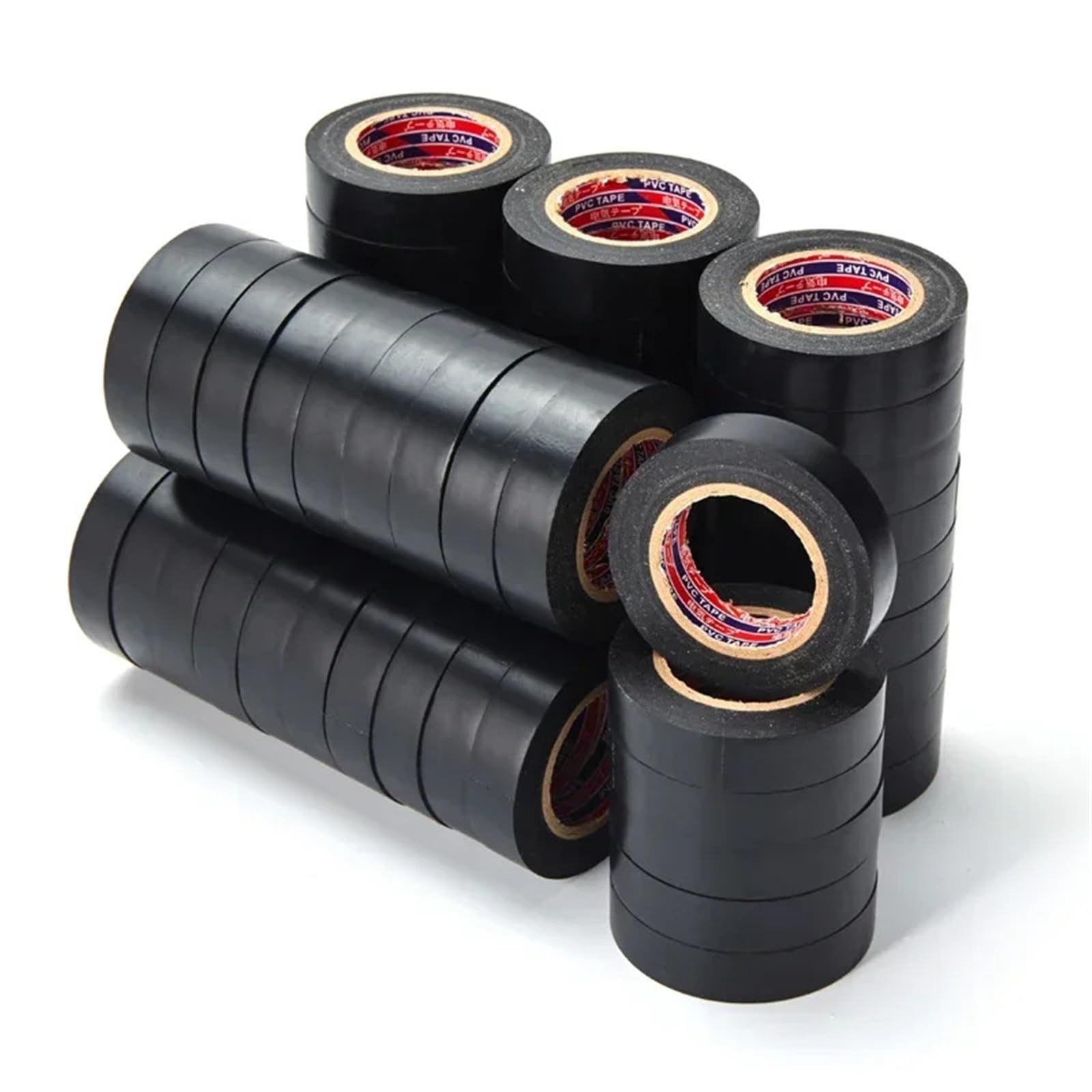 Nastro isolante elettrico in PVC multicolore da 6 rotoli | 6 codici colore, PVC ignifugo, resistente all'umidità, adatto alla riparazione di cablaggi domestici e industriali(Green)