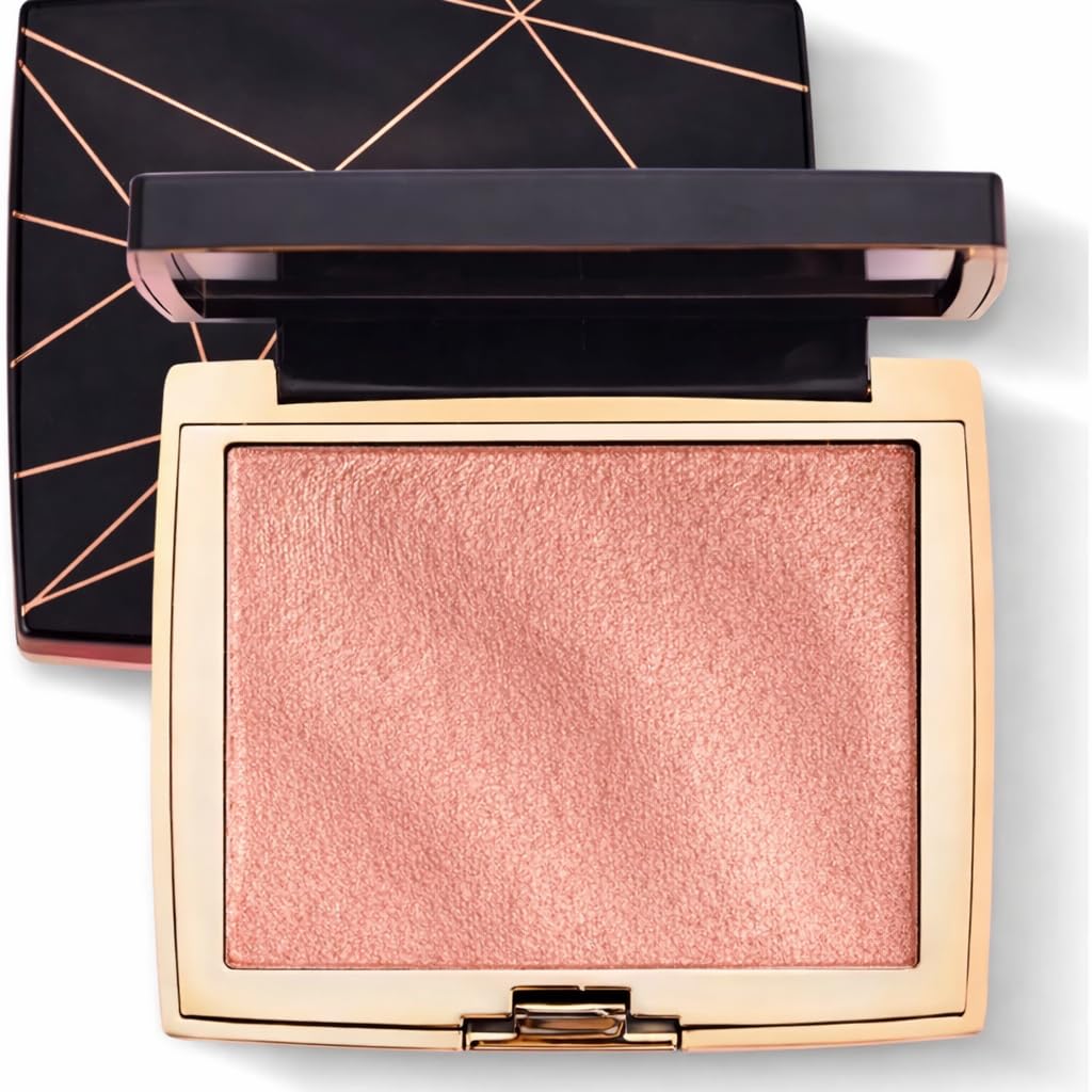 Hojo Highlighter Highlight Shimmering Powder, Waterproof Long Lasting Highlighter,Highlight Powder Palette,highlighter makeup 10g (GOLD)-image-32