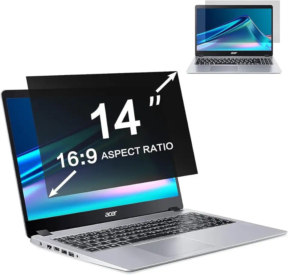 Filtro Película De Privacidade Para Notebook Laptop Tela 14 Polegadas Proteção de Tela Privacidade