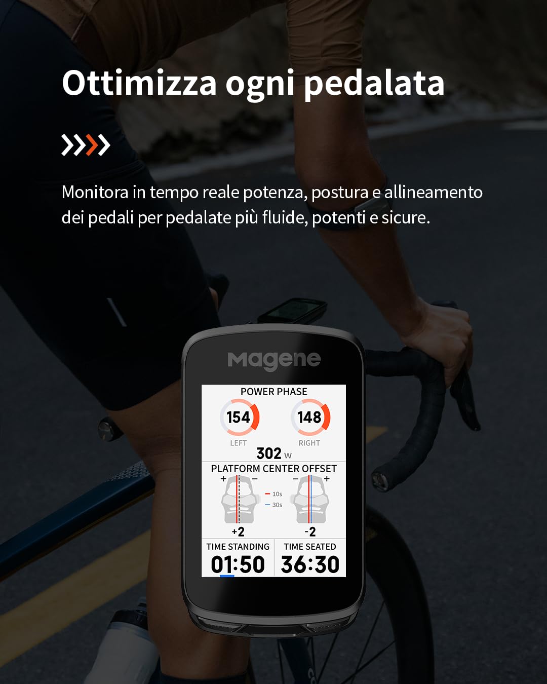 Magene C606 Pro GPS Ciclocomputer, Navigazione con Mappe, ClimbPro Multi-Scenario, Schermo Tattile a Colori da 2,8 Pollici, Allenamento Indoor, Dinamiche di Ciclismo