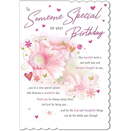 Birthday Card (UKG293433) - Someone Very Special - From The Carlton
