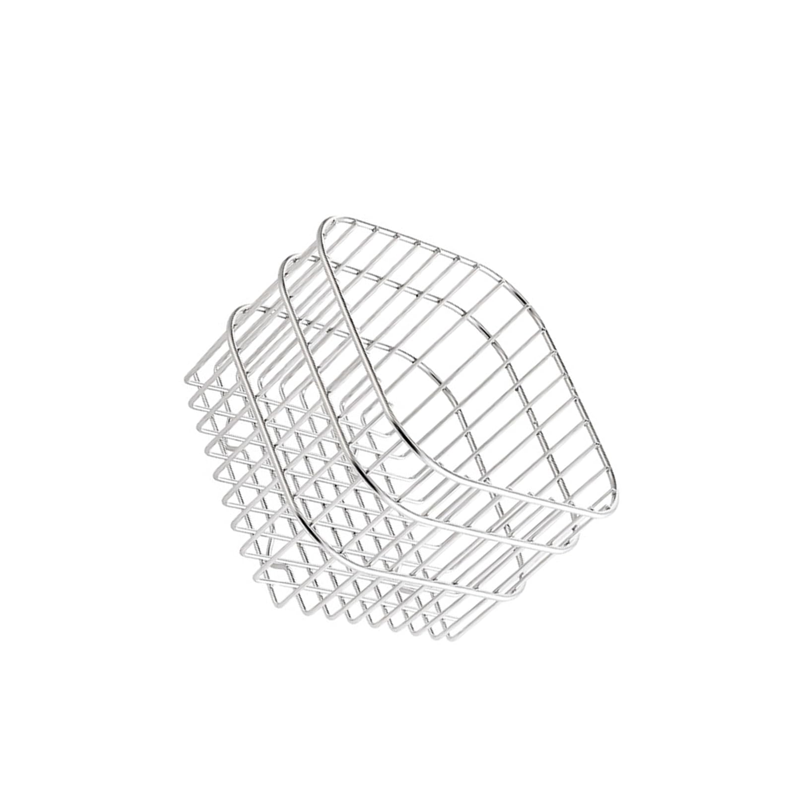 Fentency Hollow Kitchen Storage Basket Drainage Rack Large Opening Storage Bin Vegetable Holder Bread Countertop Container Stainless Steels Kitchen Drain Basket