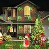 Luces Proyector Navideñas Poeland para Jardín con Láser y 4 Temas Multi Patrones, Luz Proyector para Festividades IP65 a Prueba de Agua para Decoración Interior Exterior en Navidad y Cumpleaños 4