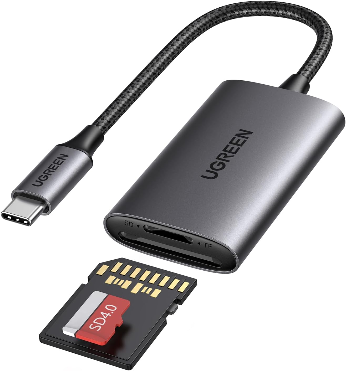 4-in-2 SD-Kartenleser Für IPhone & USB-C – Mit Lightning, USB 3.0, SD/TF-Slot & Ladeanschluss
