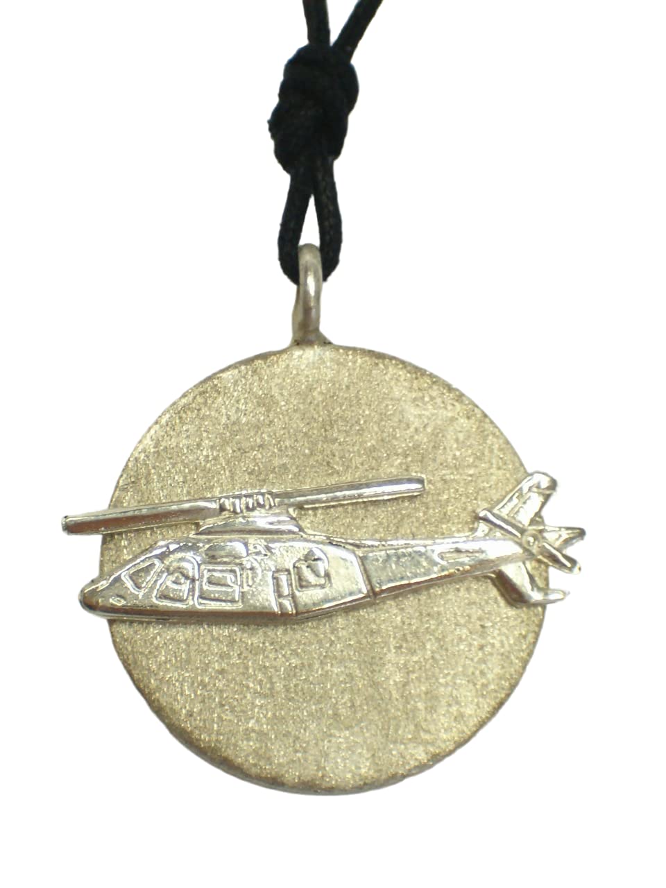 Hélicoptère collier argent 925 idée cadeau pour examen de pilote