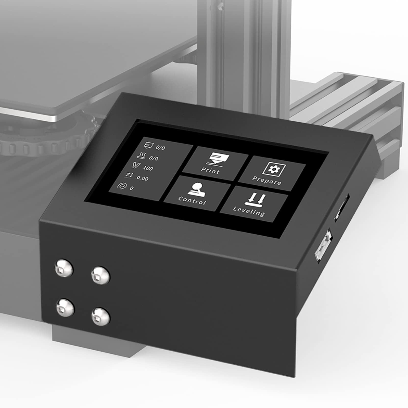 Creality Ender 3 Ender 3 V2 Ender 3 Pro Screen Upgrades Offical 3D Pad Mini  Intelligent Touch Screen Kit 4.3 Inch Display Screen,Plug and Print for 3D  Printers with 32-bit Mainboard: Amazon.com: