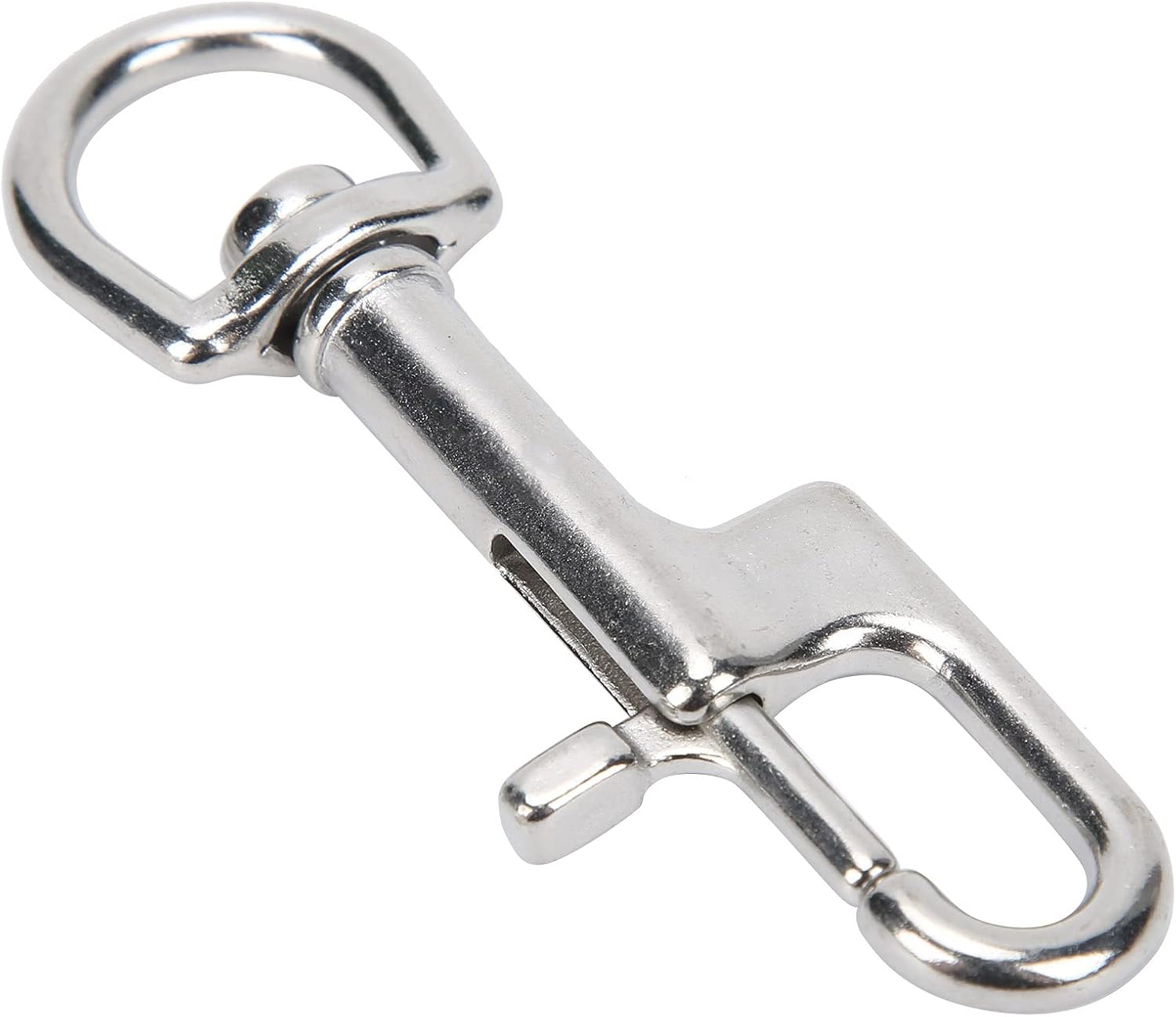 Qiilu Diving Clips, Stainless Steel Diving Single Ended Snap Clips Single Eye Bolt Snap Hooks Buckle(90mm) - Image 7