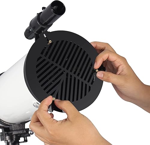 Miniatura 5 de Bahtinov Máscara de enfoque para telescopios, metal de aluminio Bahtinov Telescopio Astronomía Máscara de enfoque para diámetro exterior de