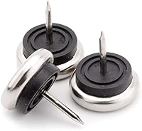 Vista 5 de 20 almohadillas redondas resistentes para muebles, protectores de piso de madera dura, deslizadores de metal para uñas, para silla, mesa