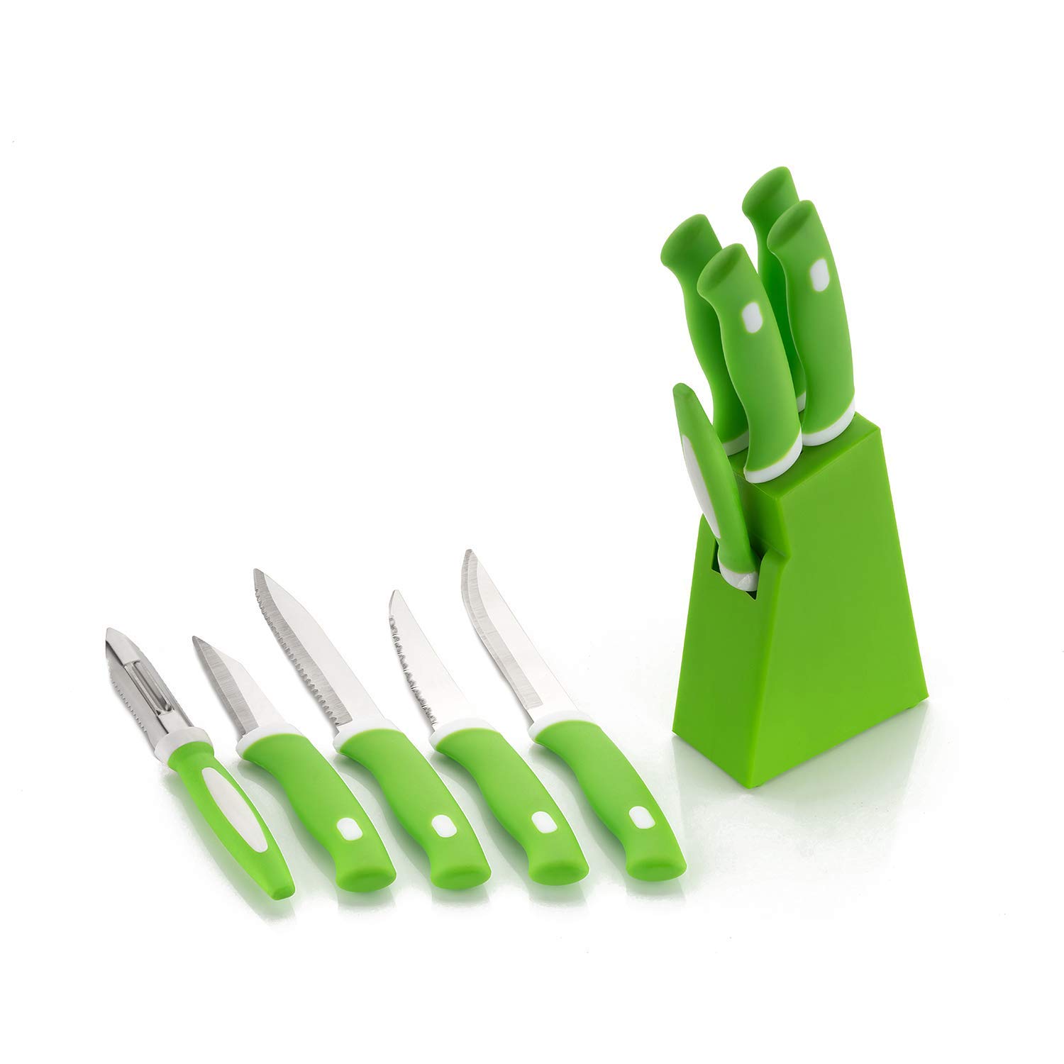 DREAM ENTERPRISE Kitchen Knife Sets with Stand, Knife Set for Kitchen use, Knife Holder for Kitchen with Knife 5-Pieces Knife Stand