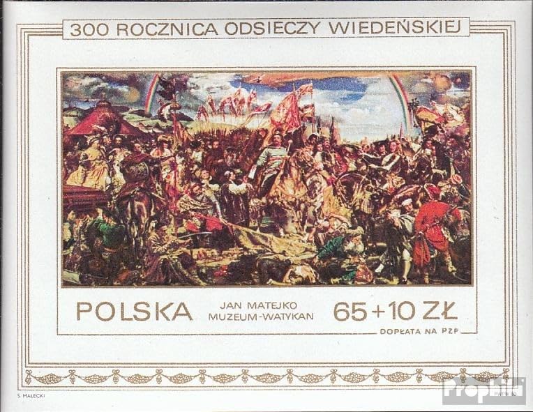 Polen Briefmarken Block 93 Postfrisch MNH – 1983 „Sieg über Türken Am Kahlenberg“, Komplette Ausgabe